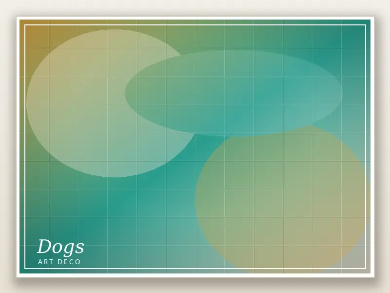 Dogs Art Deco 2