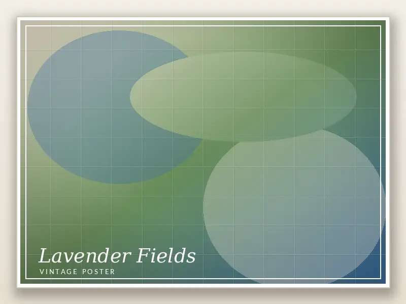 Lavender Fields Vintage Poster 4