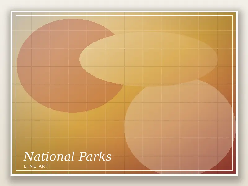 National Parks Line Art 1