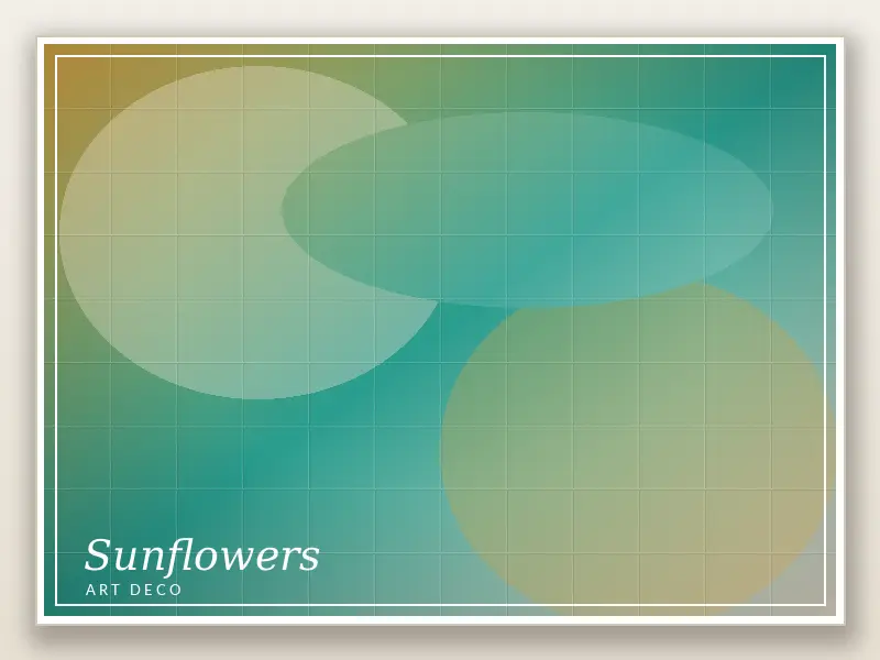 Sunflowers Art Deco 2